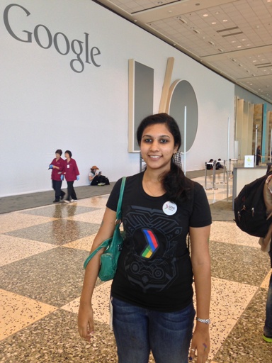 Swaathi at Google I/O