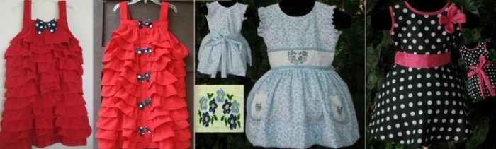 Children's clothing designs from Little Women
