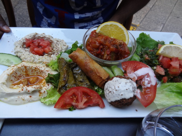 Falalfel vegetarian platter in Nice, France