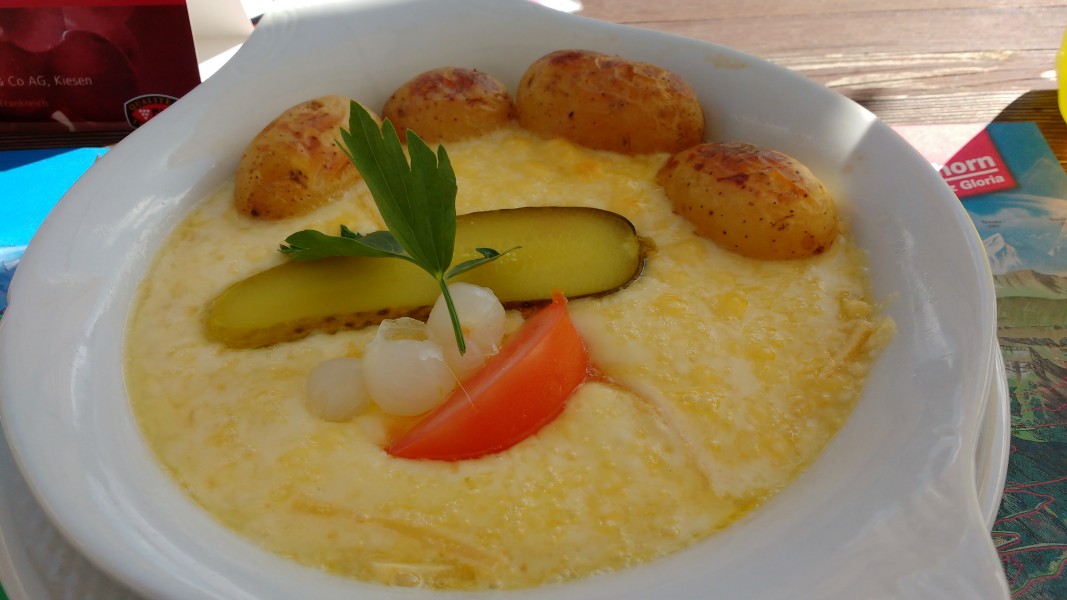 Swiss famouse cheese and potatoes