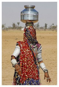 Woman Carrying Water