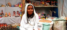 A widow in India