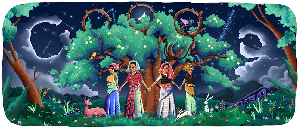 Indian women on Google Doodle