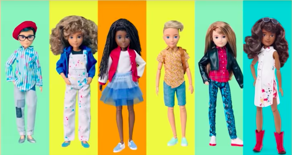 gender neutral dolls by Mattel