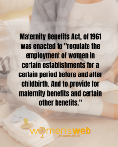 Maternity Benefits Acts India