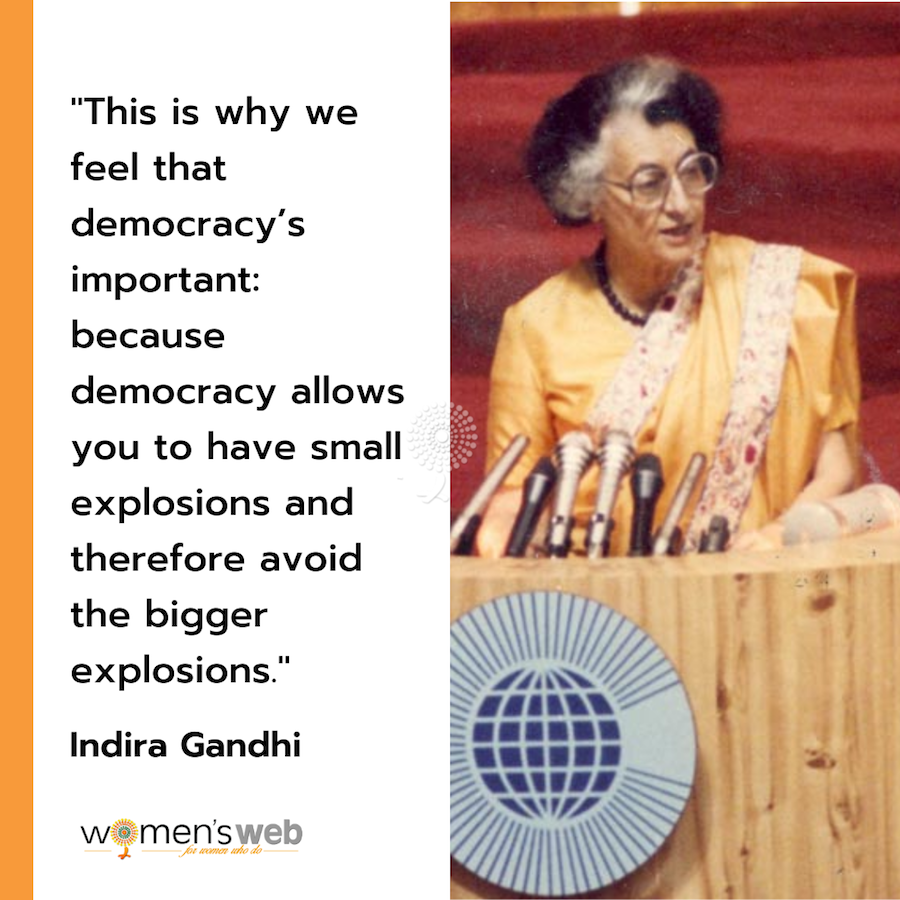 Indira Gandhi quotes