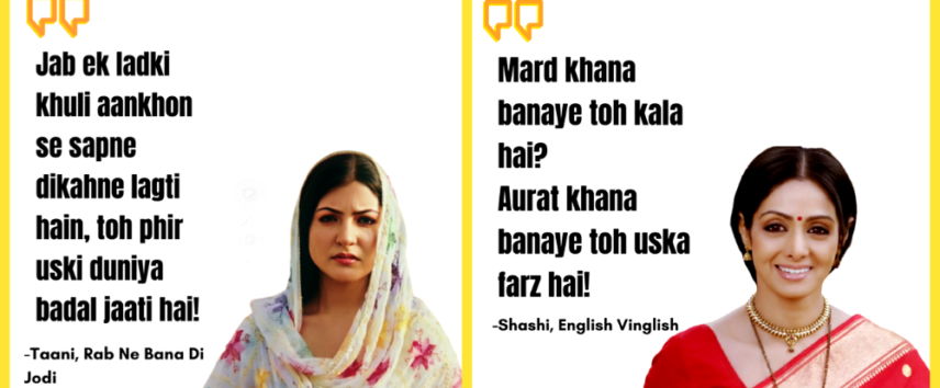 Feminist Bollywood movie dialogues