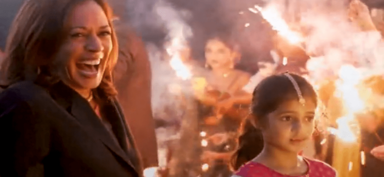 American VP Kamala Harris celebrating Diwali in 2022