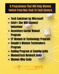 8 programmes that will help women switch from non-tech to tech careers