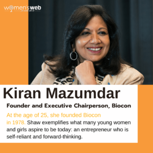 Kiran Mazumdar Shaw: 30 Women Entrepreneur In India