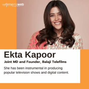 Ekta Kapoor: 30 Women Entrepreneur In India