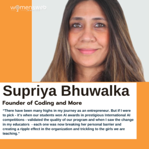 Supriya Bhuwalka Founder Of Coding And More