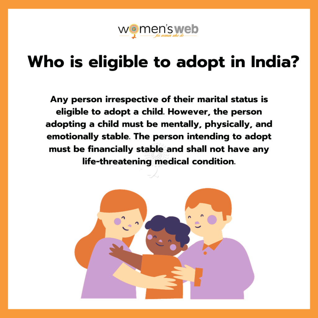 Who is eligible to adopt in India?